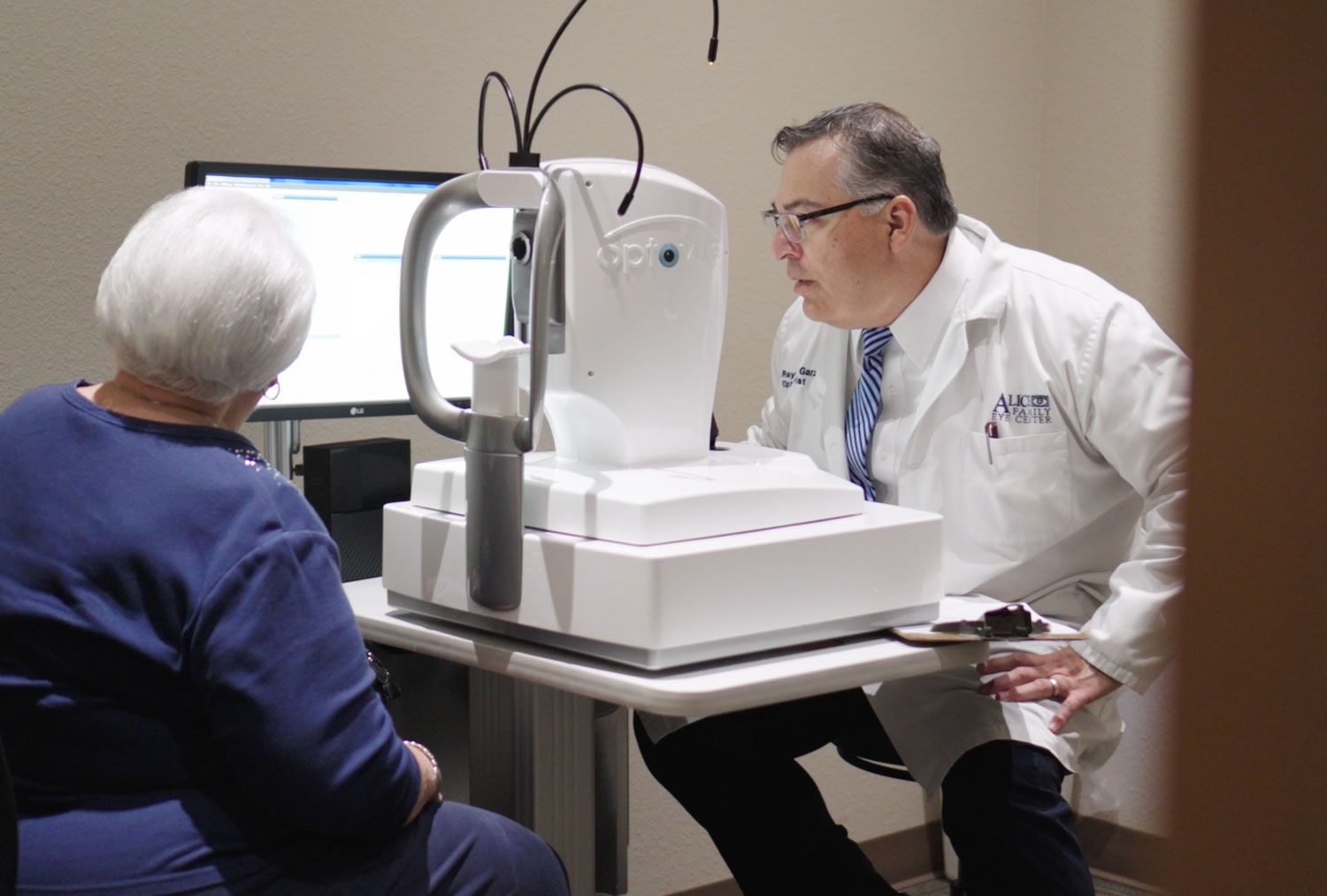  Lasik Eye Surgery, A person receiving an eye health consultation